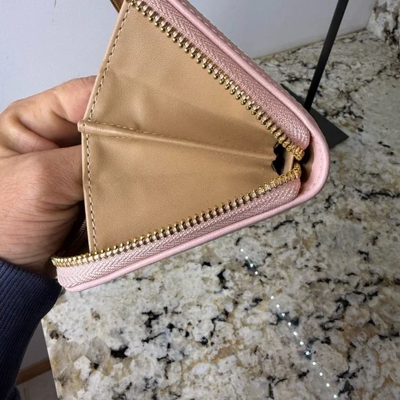 Love Moschino EUC Portafogli Pu Rosa Zip Around Wallet - Picture 10 of 14